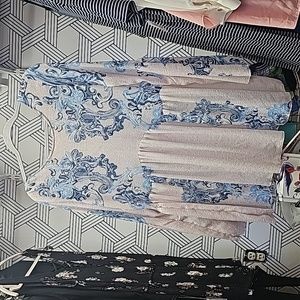 Free People petal combo tunic top NWT